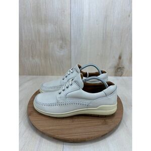 Ecco Seawalker White Cream Leather Comfort Walking Shoes Womens Size 40 US 9/9.5